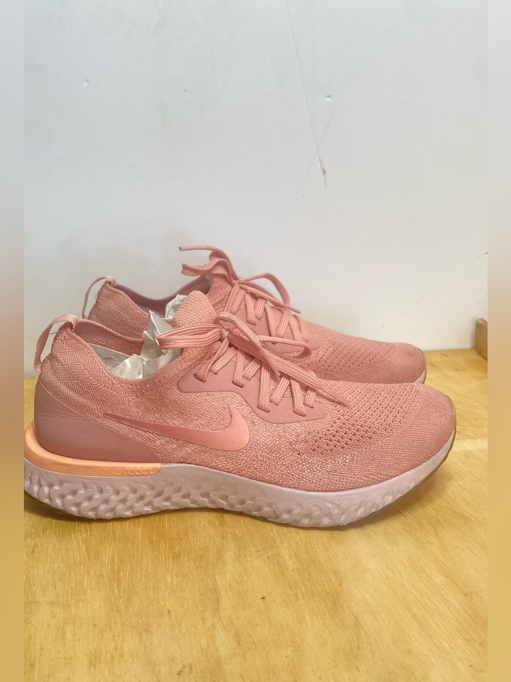 Nike Women's Pink Flyknit Running Sneakers